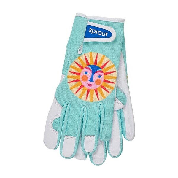 Annabel Trends Sprout Goatskin Leather Garden Gloves One Size Fiesta Sun