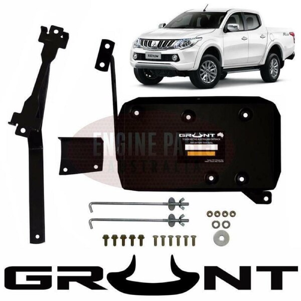GRUNT 4X4 DUAL BATTERY TRAY SYSTEM SUIT MITSUBISHI MQ TRITON 2.4TD 2015-ON