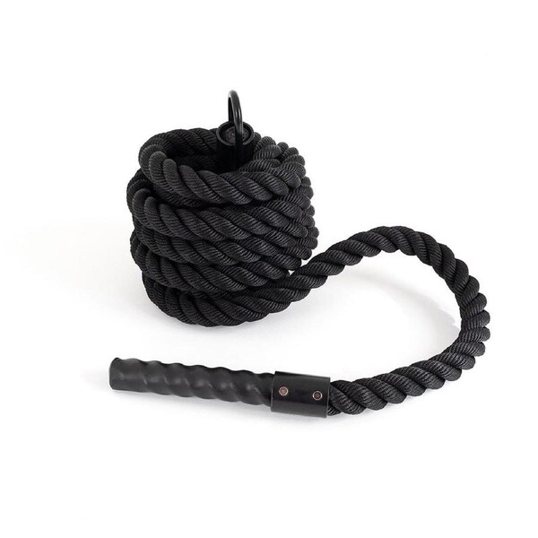 Climbing Rope / Sled Pull Rope Black Thin - 7m x 38mm