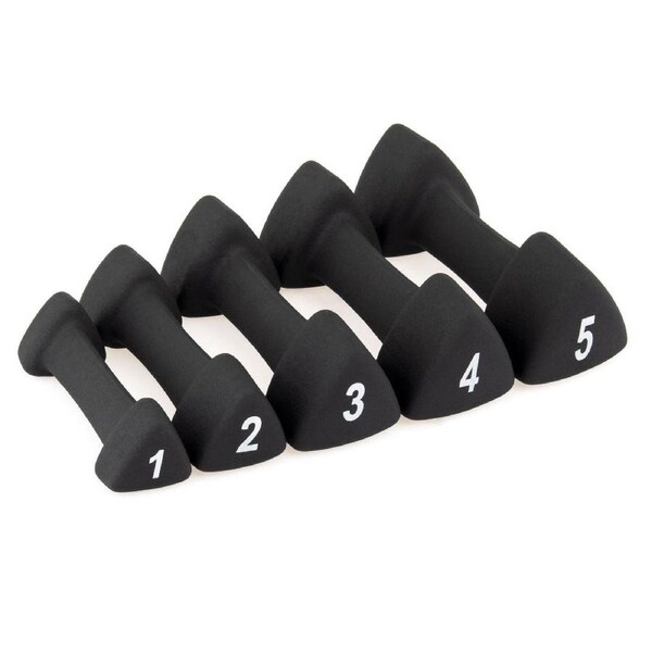 Dumbbell Set - Neoprene 1kg-5kg Pairs