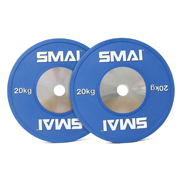 Competition Bumper Plate 20kg (PAIR) IWF Colour
