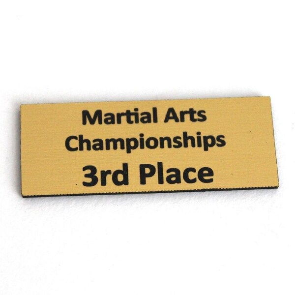 Trophy name plate - 3rd