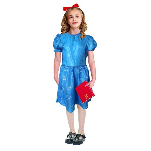 Girls School Girl Costume Magical Magic Book Week Halloween 6-9 Years Old