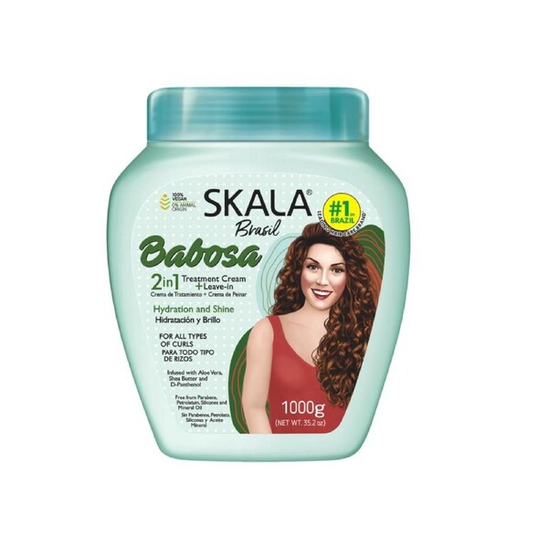 Skala Aloe Vera Babosa 2 in 1 Treatment Cream & Leave-in 1000g (35.2oz)