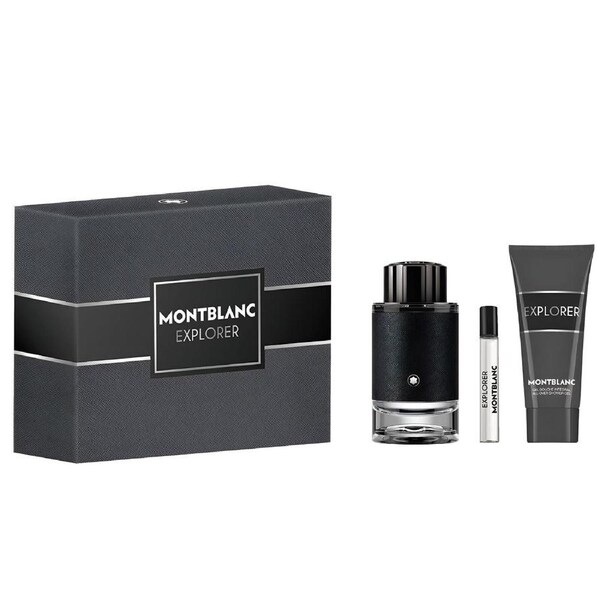 Explorer EDP 3 Piece Gift Set By Mont Blanc (Men's)