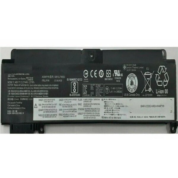 Replacement Battery 01AV405 / 01AV406 for Lenovo ThinkPad T460s T470s - SB10J79003