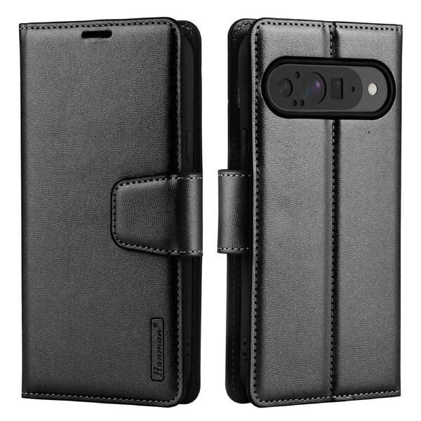 ZUSLAB Google Pixel 10 Case, Hanman Leather Wallet Card Holder Cover (2025) - Black