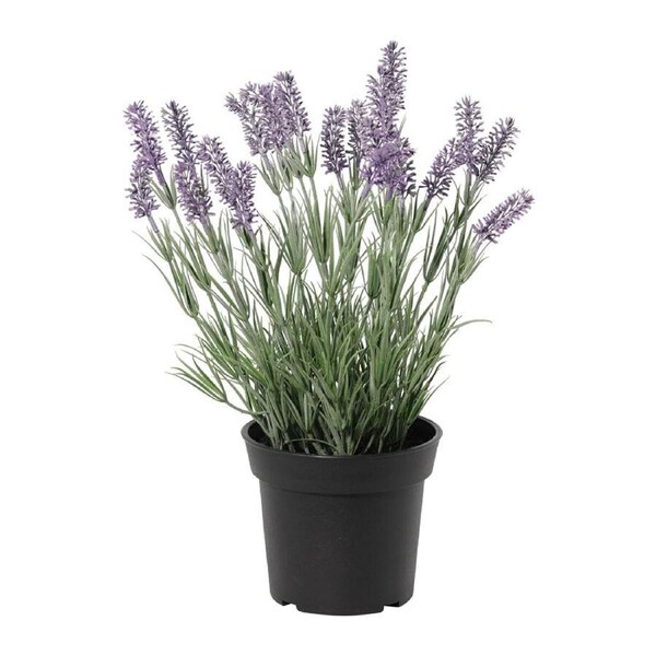 Willow & Silk 40cm Potted Artificial Elegant Lavender Plant
