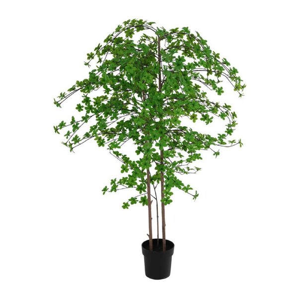 Willow & Silk 193cm Potted Artificial Enkanthus Shrub/Pure Green Haven