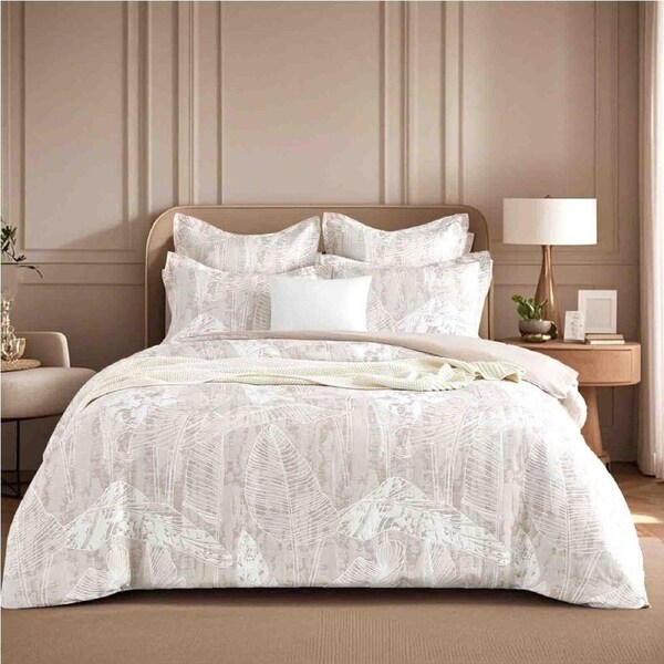 2PK Renee Taylor Panache Jacquard European Square Pillowcase 65x65cm Wood