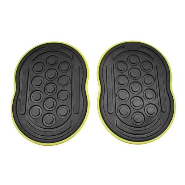 2pc GoFit Go Slides Home Gym Workout Excercise Sliding Mat Pair 10.5x7.5in Black