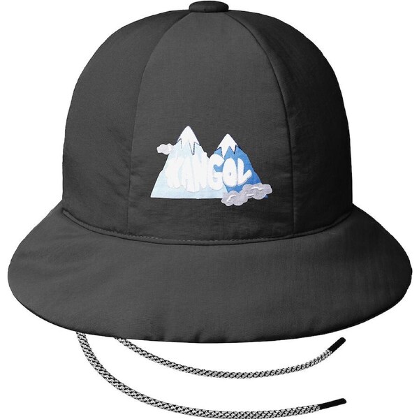 Kangol Stay Puffed Casual Bucket Hat Foldable Winter Cap - Black S