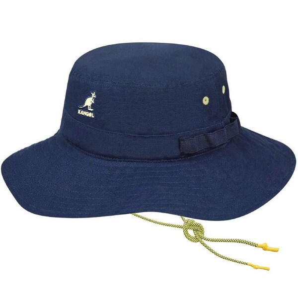 Kangol Utility Cords Jungle Hat Fishing Sun Cap Bucket Camping - Navy S