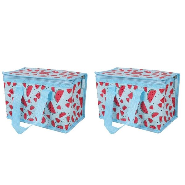 2PK Wicked Sista Watermelon Recycled Tote Insulated Lunchbox 230x150x130mm