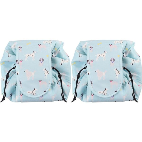 2PK Wicked Sista Show Dogs Drawstring Make Up Toiletries/Travel Mat 500mm
