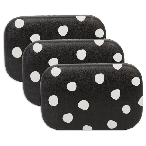 3PK Wicked Sista Adoradot Rectangle Jewellery Hard Cover Travel Case 8.5x2.5cm