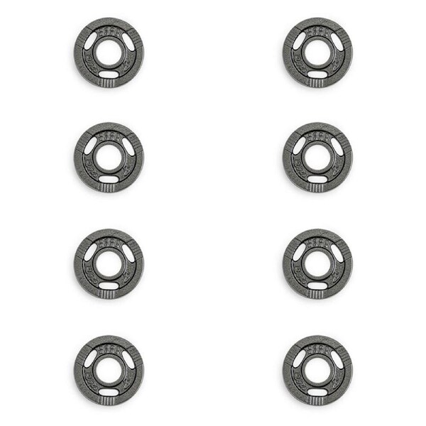 8PK Bodyworx Olympic Ezy Grip Disc Weight Plate Home Gym Workout Exercise 1.25kg