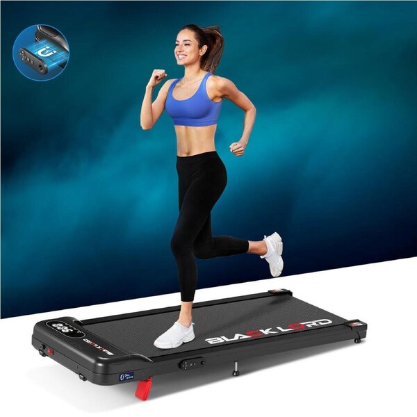 BLACK LORD Treadmill Electric Walking Pad Incline Home Gym Magnetic Remote Black