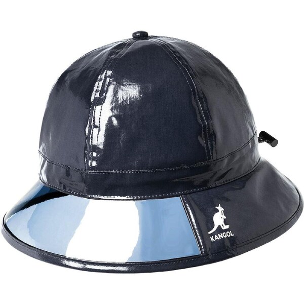 Kangol Rain Casual Waterproof Bucket Hat Fashion Cap Transparent - Black S/M