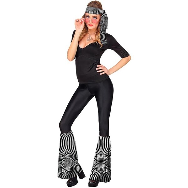 70s Silver Waves Leg Warmers and Headband Set