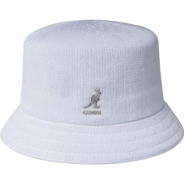Kangol Tropic Bin Bucket Hat Summer Camping Fishing Beach Cap - White M