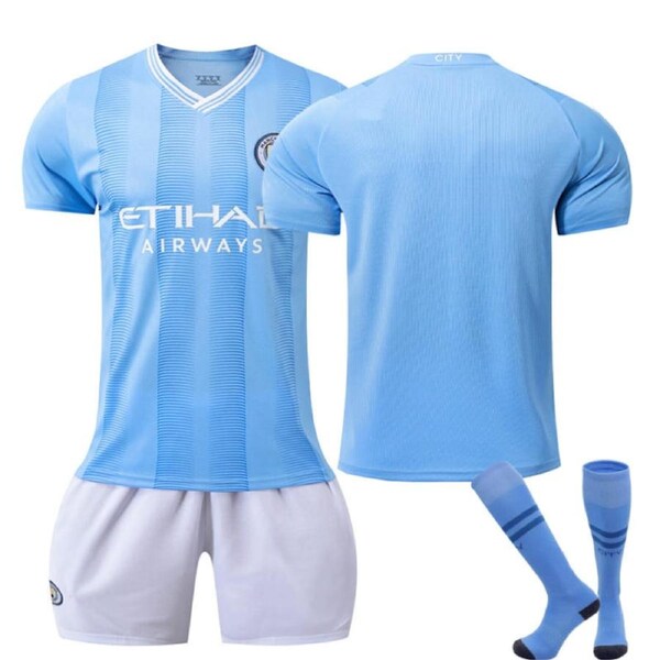 Nevenka Manchester City Home WS Jersey for Kids Adults 3 Pcs Outfits XL