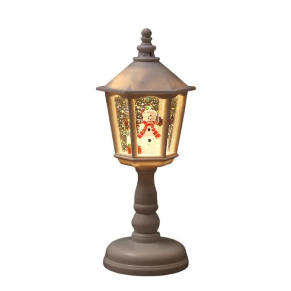 Nevenka Christmas Themed Light Post with Music for Home Party Festival-White
