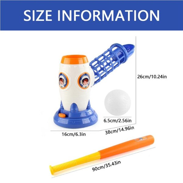 Nevenka Kids Baseball Pitching Set Automatic Operation Pitching Machine-NOX2598D