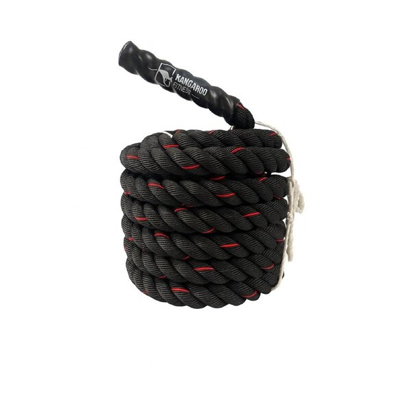 Kangaroo Fitness Battle Rope 12 Meters x 38mm black red