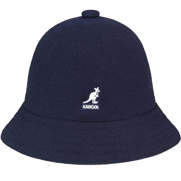 Kangol Wool Casual Unisex Bucket Hat Winter Warm Cap - Dark Blue L