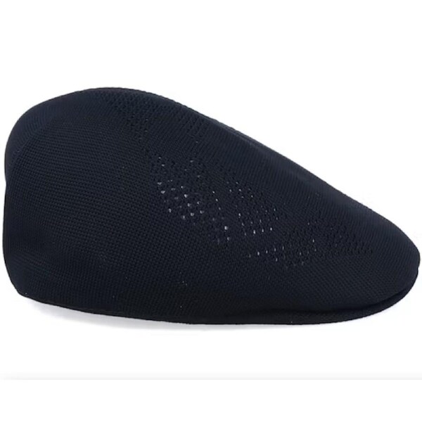 Kangol Mens Neo Geo Ivy Flat 507 Hat Cap Newsboy Gatsby Golf Driving - Black XL
