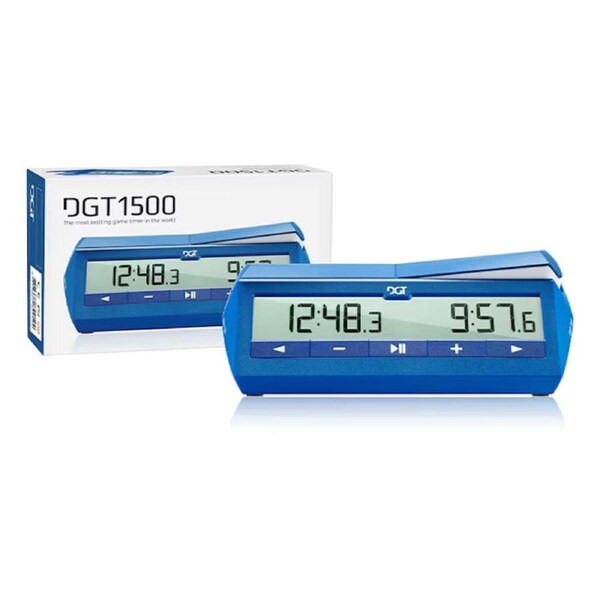 DGT Chess Timer Blue - The Most Exciting Game Timer in the World (DGT1500)