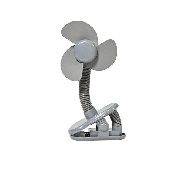 Childcare Baby Pram/Stroller Clip on Battery Fan Grey