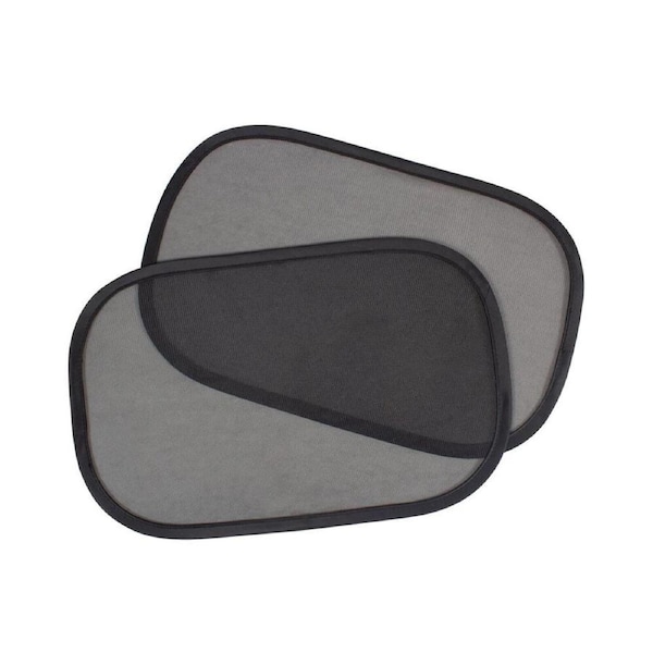 2pc Childcare Basic Car Rear Side Window Shade With UV Protection Black