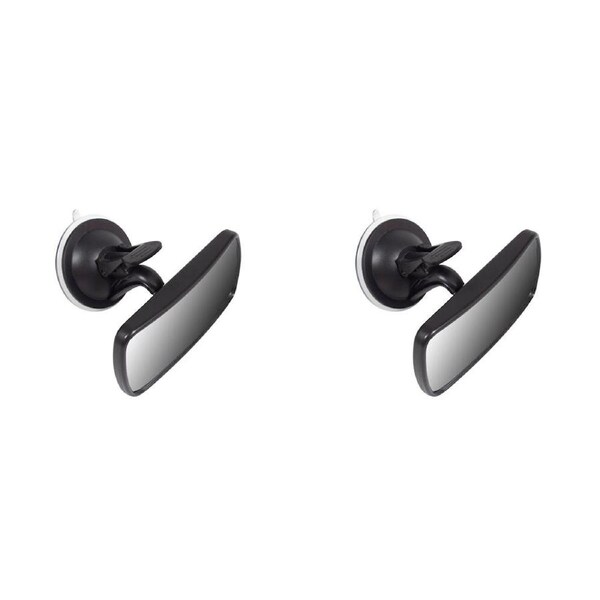 2PK Childcare Baby Rear View Car Mirror With 360 Degree Rotation Black