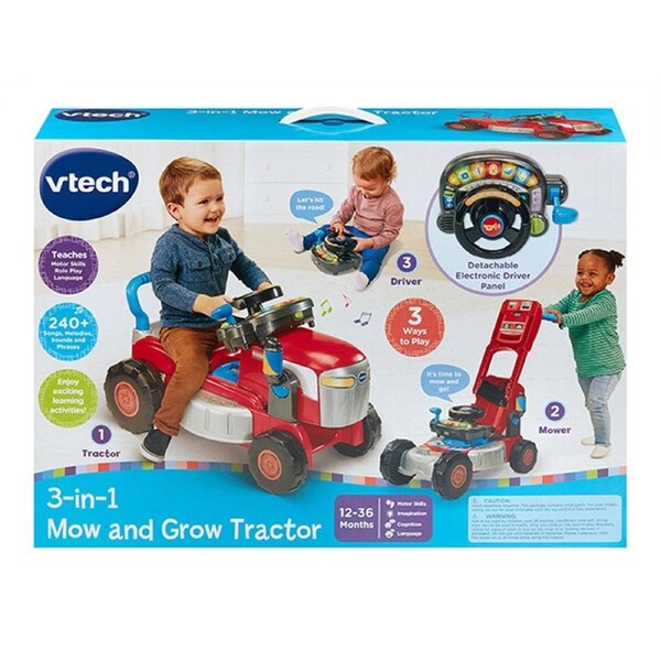 VTech 3-in-1 Mow and Grow Tractor (Red)