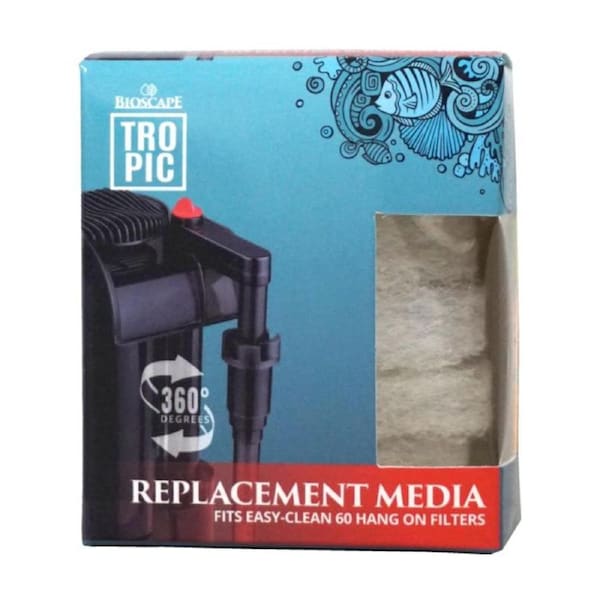 Bioscape Tropic Hang-On 160L/h Filter Foam (6pk) (BIS530a)