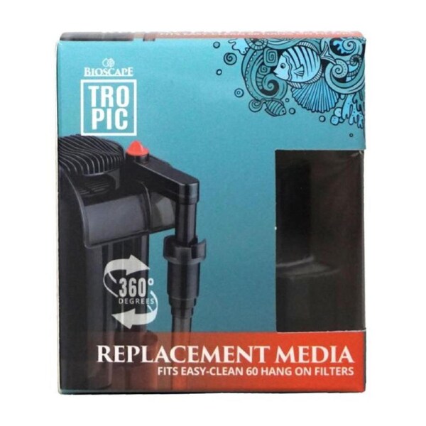 Bioscape 160L/h Hanging Filter Replacement Carbon Cartridge 2 Pack (BIS530b)