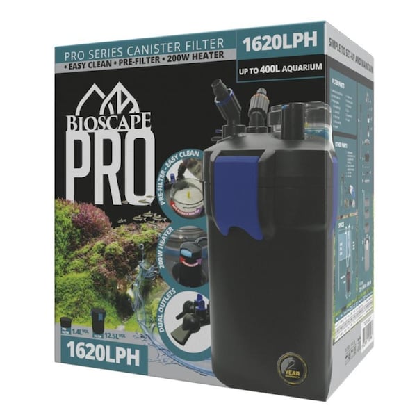 Bioscape PRO Series Canister Filter 1620LPH - Up to 400L (BIS541)