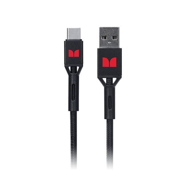 Monster Usb C To Usb A Braided Cable Black