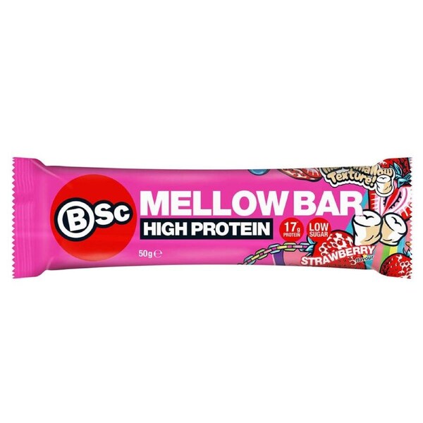 BSc High Protein Mellow Bar Strawberry 12 x 50g