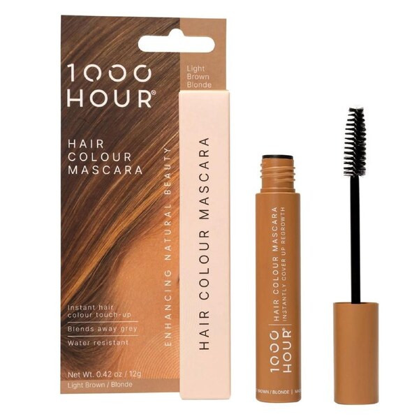 1000 Hour Hair Colour Mascara Light Brown 12g