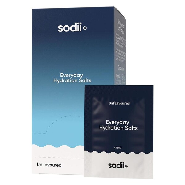 Sodii Everyday Hydration Salts Unflavoured 30 Sachets