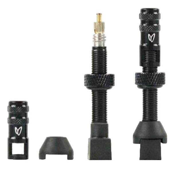 Effetto Caffelatex Tubeless TL Valves 70mm Pair Black