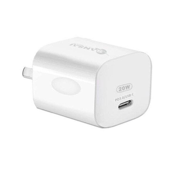 20W USB-C PD Quick Charge USB Port Mains Wall Charger