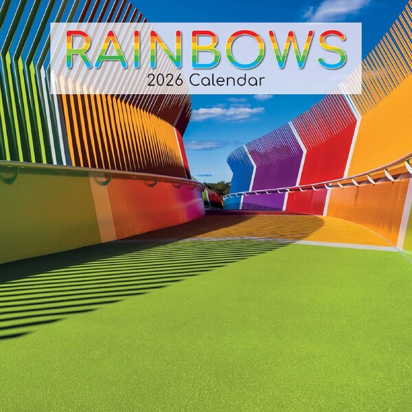 2026 Calendar Rainbows Square Wall, The Gifted Stationery GSC26158