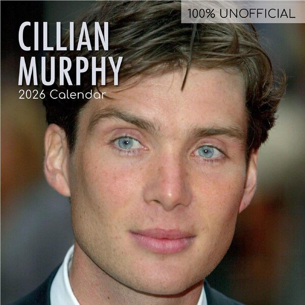 2026 Calendar Cillian Murphy Square Wall, The Gifted Stationery GSC26238