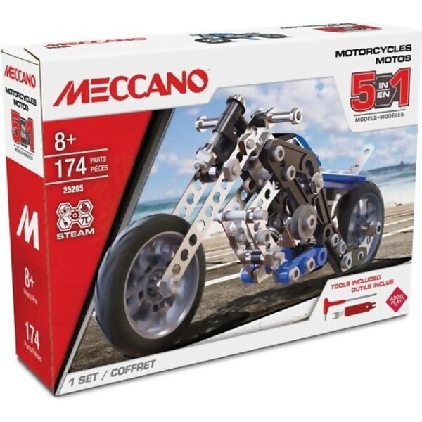 Meccano - 5-in-1 Motorcycles Vehicle