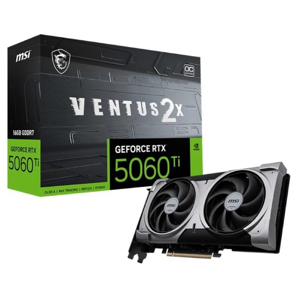 [GeForce RTX 5060 Ti 16G VENTUS 2X OC PLUS] MSI Graphics Card
