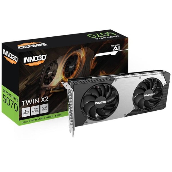 [N50702-12D7-195064N] Inno3D GeForce RTX 5070 TWIN X2 12GB GDDR7 Graphics Card